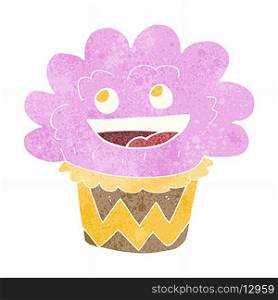 cartoon happy cupcake