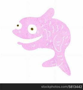 cartoon happy fish