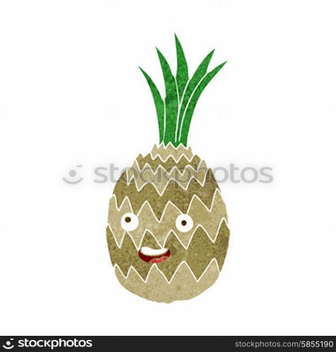cartoon happy pineapple