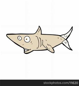 cartoon happy shark