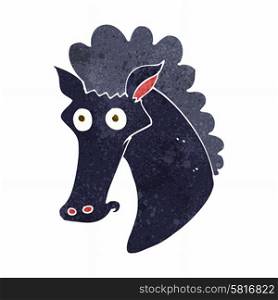 cartoon horse head