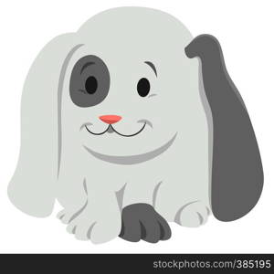 Cartoon Illustration of Cute Baby Rabbit or Bunny Animal Character