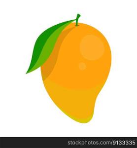 cartoon illustration of ripe mango