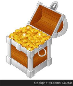 Cartoon illustration of treasure chest
