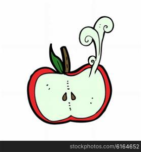 cartoon juicy apple half