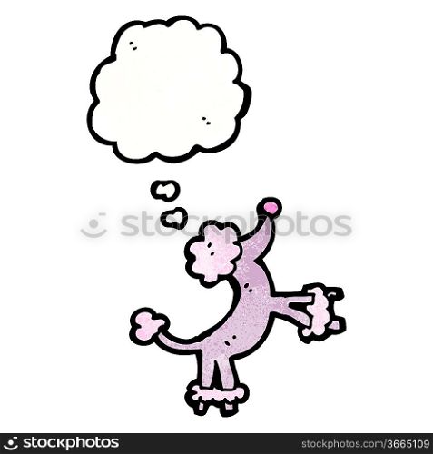 cartoon jumping poodle