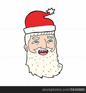 cartoon laughing santa