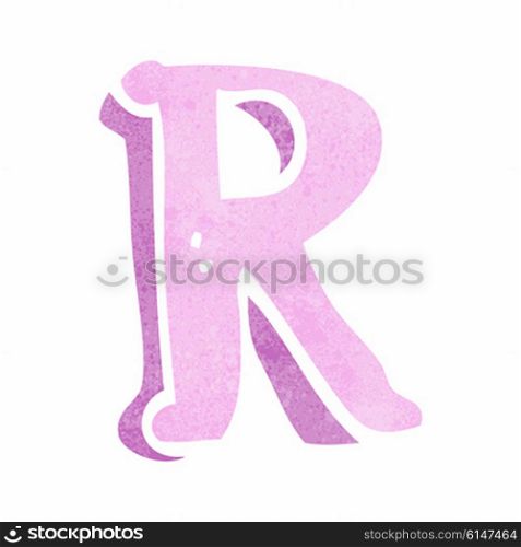 cartoon letter R
