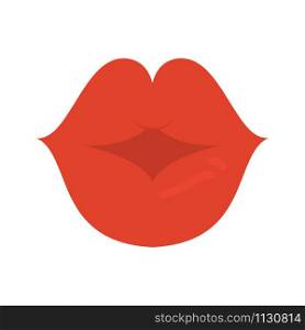 Cartoon lips. Kisses. Xo-xo. Vector illustration for Valentine&rsquo;s Day.