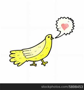 cartoon love bird