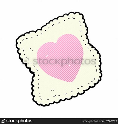 cartoon love heart handkerchief