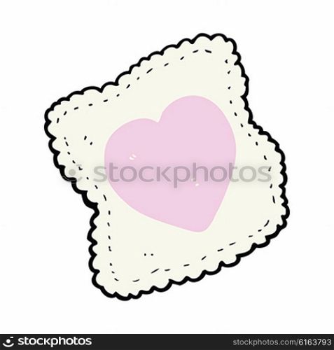 cartoon love heart handkerchief