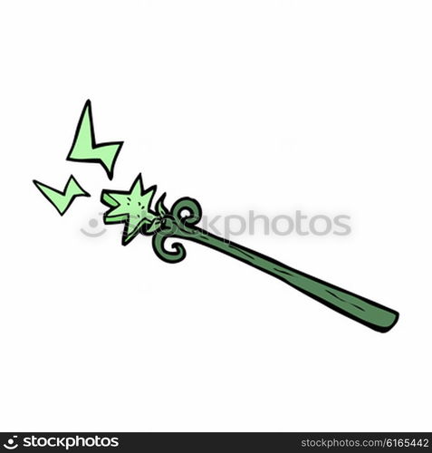 cartoon magic wand