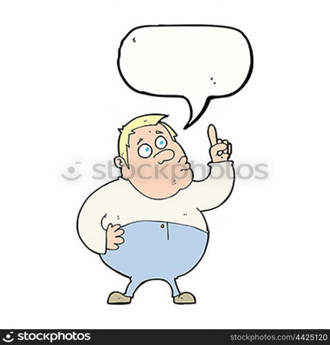 cartoon man asking question with speech bubble