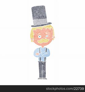 cartoon man in top hat