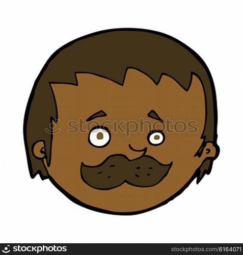 cartoon man with mustache