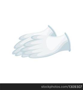 Cartoon medical gloves for personal hygiene. vector illustration