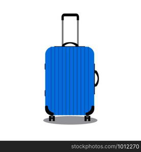 Cartoon modern suitcase,isolated on white background,vector illustration.. Cartoon modern suitcase.