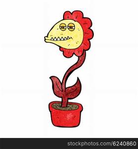 cartoon monster flower