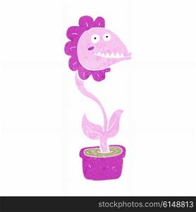 cartoon monster plant