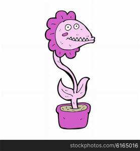 cartoon monster plant
