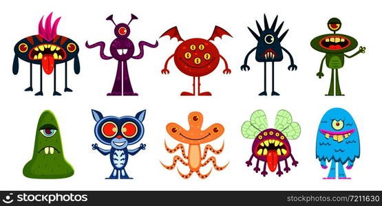 Monsters Cute Goblins And Gremlins Scary Aliens Halloween Funny