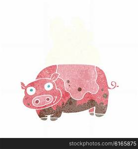 cartoon muddy pig