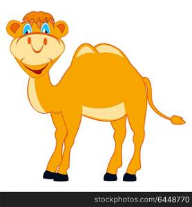 Cartoon of the merry camel. Cartoon of the camel on white background is insulated