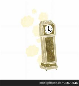 cartoon old grandfather clock