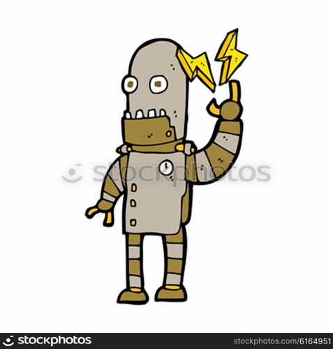 cartoon old robot