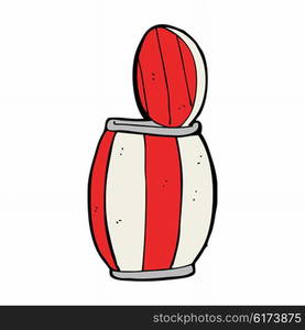 cartoon painted barrel