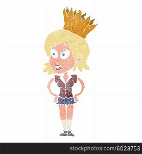 cartoon person wearing crown