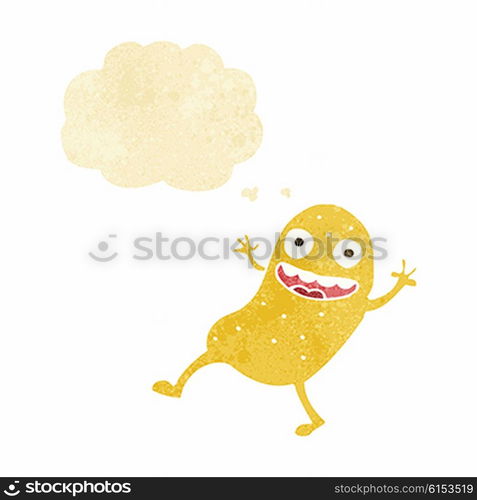 cartoon potato with thought bubble