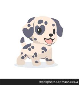 Cartoon puppy dog vector illustration