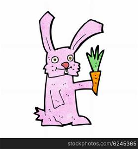 cartoon rabbit with carrot