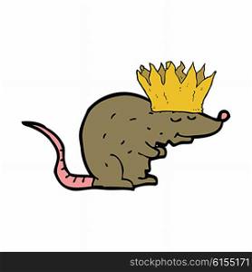 cartoon rat wearing a crown