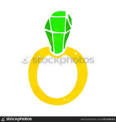 cartoon ruby ring