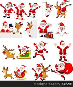 Cartoon Santa Claus collection set