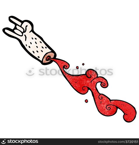 cartoon severed arm