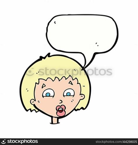 cartoon shocked expression with speech bubble