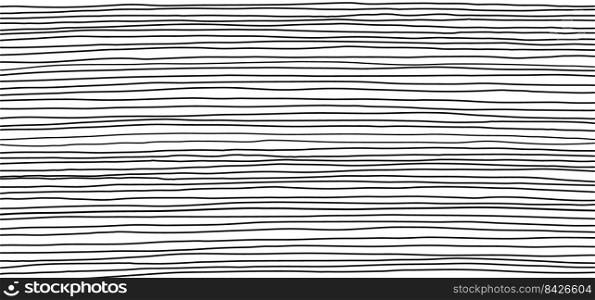 Cartoon sketch hand drawn line pattern. Horizontal, geometric seamless background. Drawing striped texture. Vector black comic brush stroke, grunge strokes. Pencil brushes.
