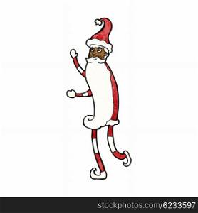cartoon skinny santa