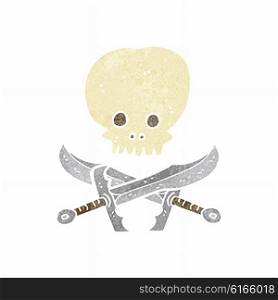 cartoon skull and swords symbol