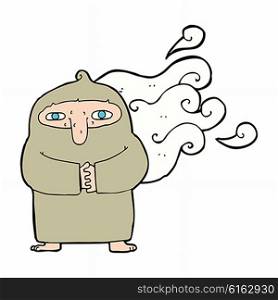 cartoon smelly monk