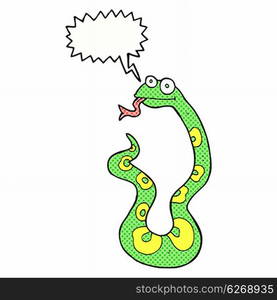 cartoon snake with speech bubble