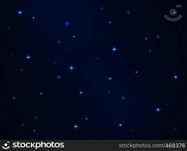 Cartoon space background. Stars cosmos night starry sky universe dust light star milky way galaxy astronomy texture vector astrophysics concept. Cartoon space background. Stars cosmos night starry sky universe dust light star milky way galaxy astronomy texture vector concept