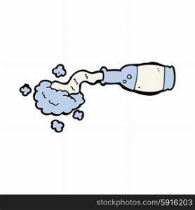 cartoon spilled bottle