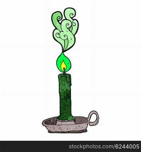 cartoon spooky candle