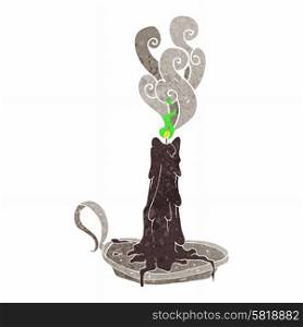 cartoon spooky magic candle