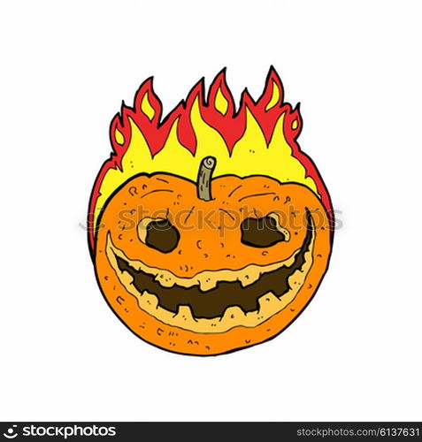 cartoon spooky pumpkin